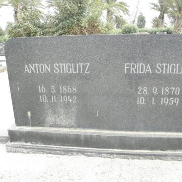 STIGLITZ Anton 1868-1942 &amp; Frida 1870-1959