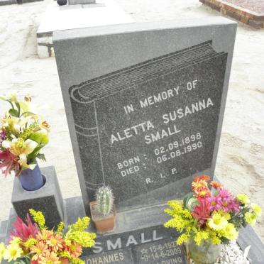 SMALL Aletta Susanna 1898-1990 :: SMALL Johannes George Christian 1927-2009