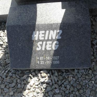 SIEG Heinz 1927-1996