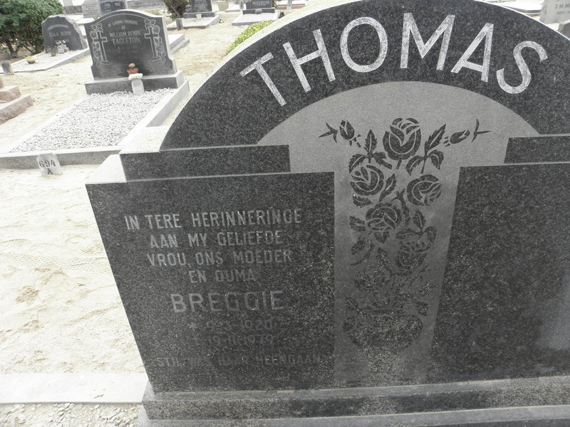 THOMAS Breggie 1920-1979