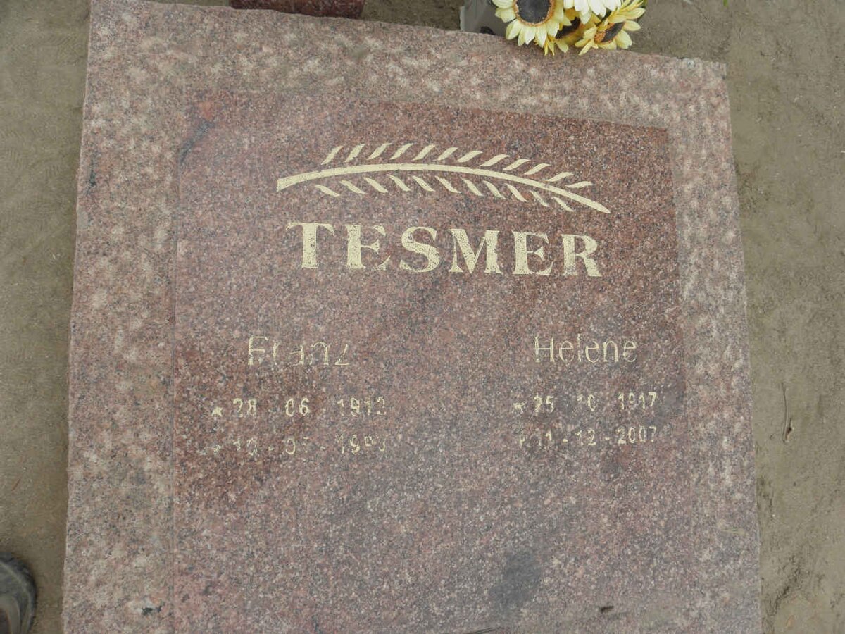 TESMER Franz 1912-1998 &amp; Helene 1917-2007