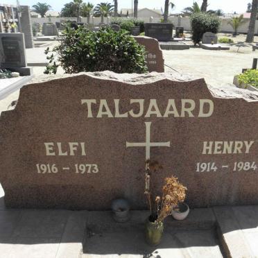 TALJAARD Henry 1914-1984 &amp; Elfi 1916-1973