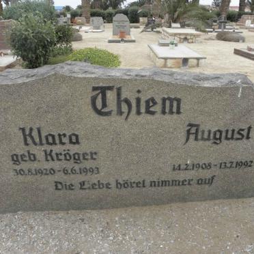 THIEM August 1908-1992 &amp; Klara KRÖGER 1920-1993