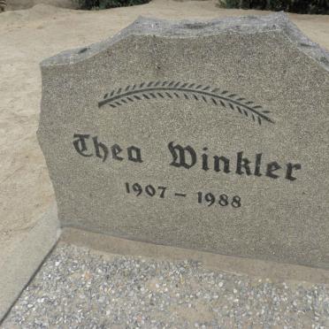 WINKLER Thea 1907-1988