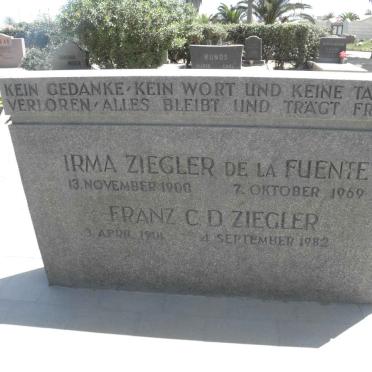 ZIEGLER Franz C.D. 1901-1982 &amp;  Irma de la FUENTE 1900-1969