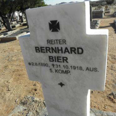 BIER Bernhard 1890-1918