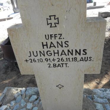 JUNGHANS Hans 1891-1918