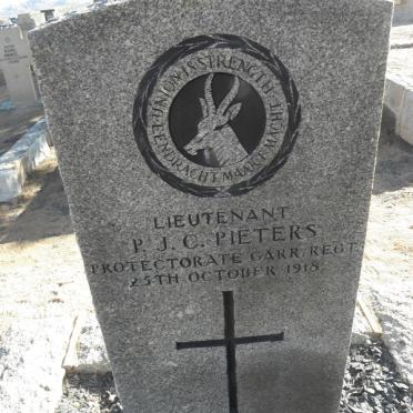 PIETERS P.J.C. -1918