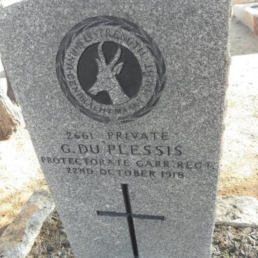 PLESSIS G., du -1918