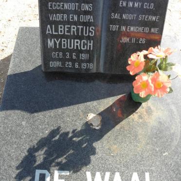 WAAL Albertus Myburgh, de 1911-1978