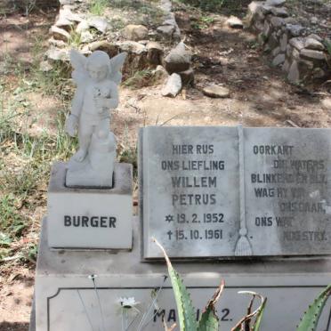 BURGER Willem Petrus 1952-1961