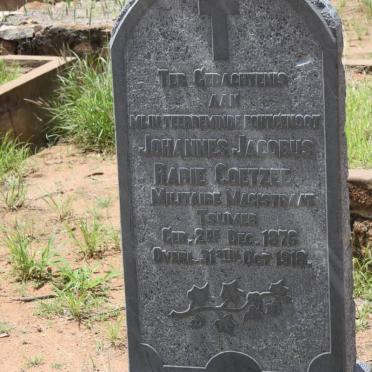 COETZEE Johannes Jacobus Rabie 1876-1918