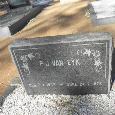 EYK P.J., van 1902-1972