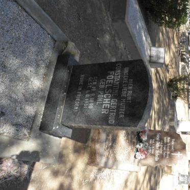 FOELSCHER Constantine Gertrud nee POHL 1890-1961