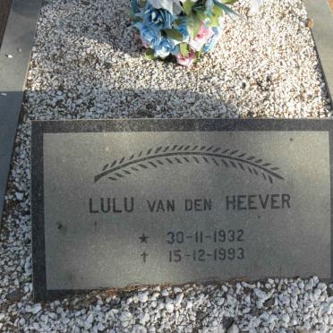 HEEVER Lulu, van den 1932-1993