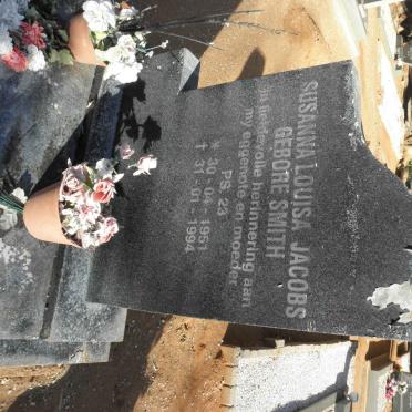 JACOBS Susanna Louisa nee SMITH 1951-1994