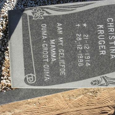 KRUGER Susanna Christina 1914-1988