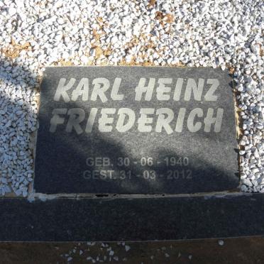 ? Karl Heinz Friederich 1940-2012