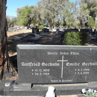 OECHSLIN Gottfried 1898-1969 &amp; Emilie 1906-1969