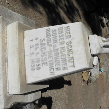 SACHSE Rudolf-Dietrich 1958-1958