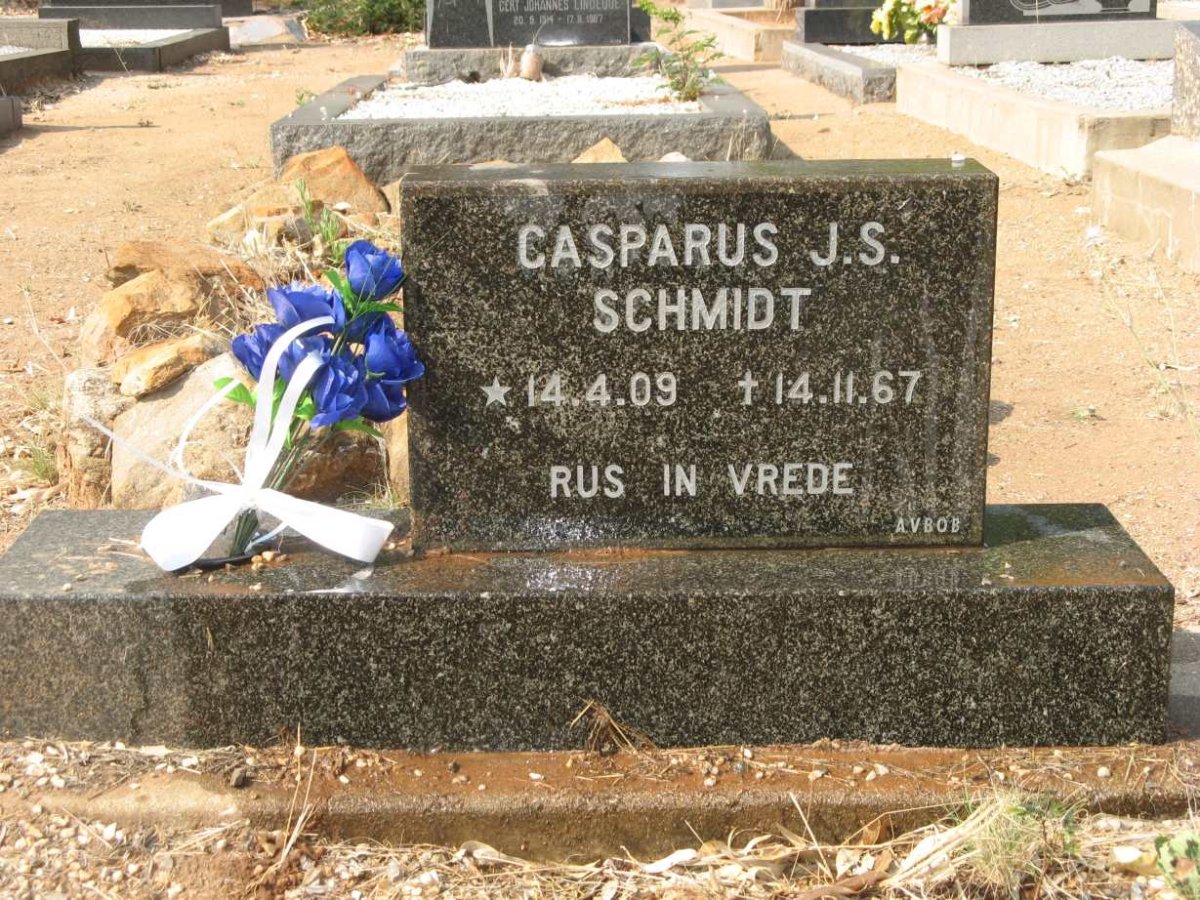 SCHMIDT Casparus J.S. 1909-1967