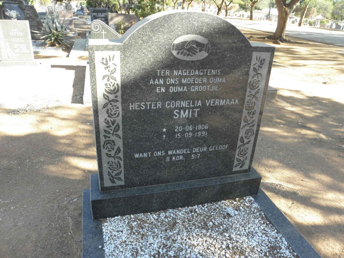 SMIT Hester Cornelia Vermaak 1906-1991