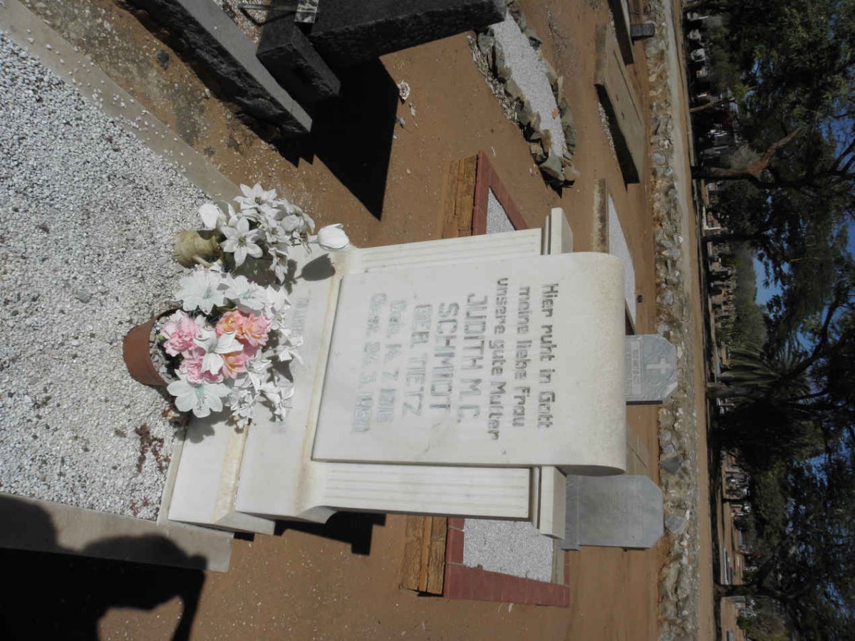 SCHMIDT Judith M.C. nee TIETZ 1916-1950