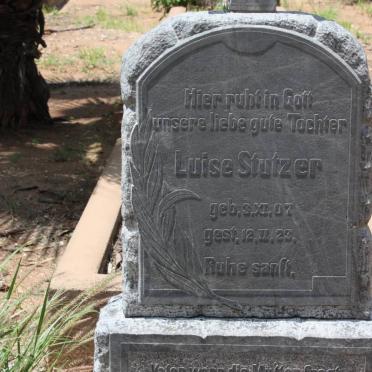 STUTZER Luise 1907-1923