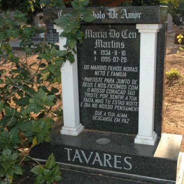 TAVARES Maria Do Cen nee MARTINS 1934-1995
