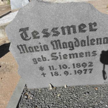 TESSMER Maria Magdalena nee SIEMENS 1892-1977