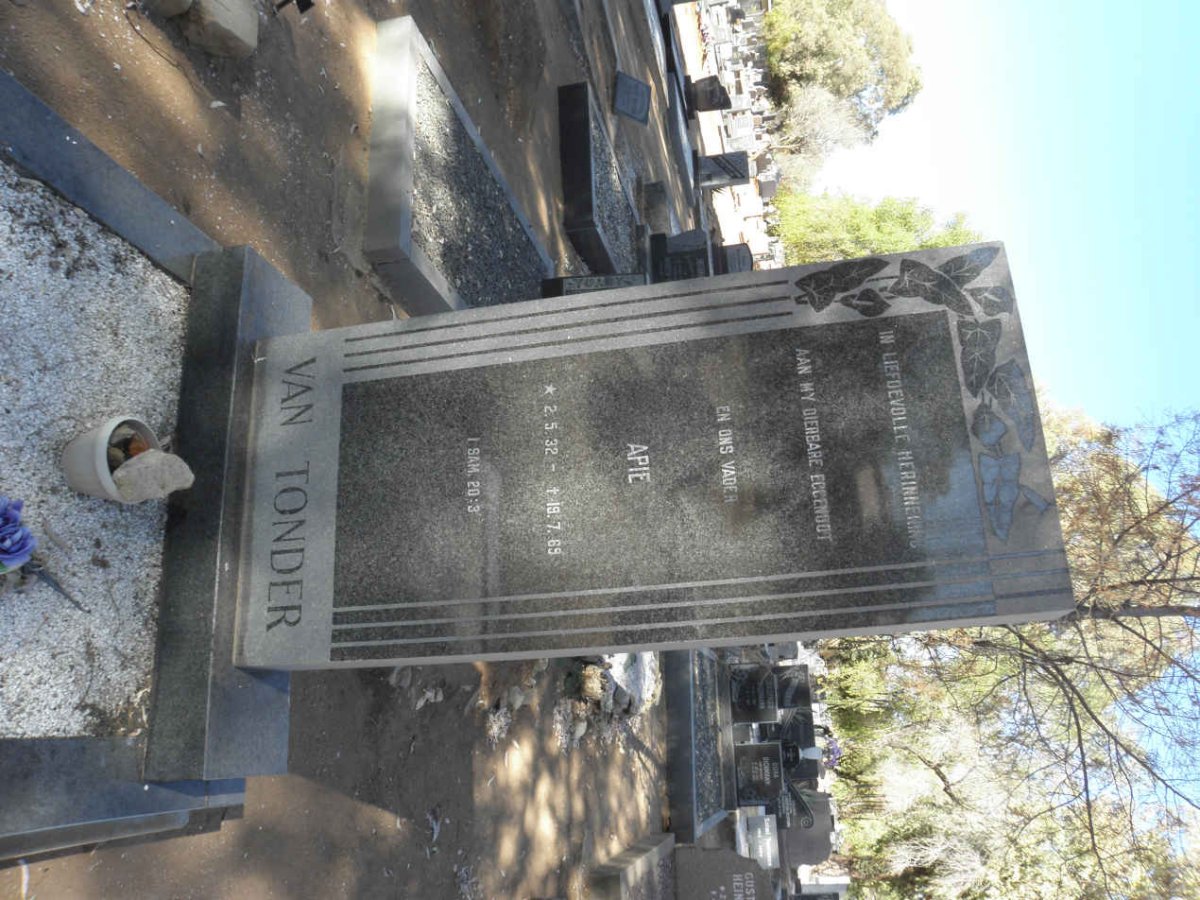 TONDER Apie, van 1932-1969