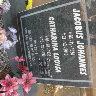 THERON Jacobus Johannes 1934-2010 &amp; Catharina Louisa 1936-1998 :: THERON Frederik Willem Britz 1959-2003
