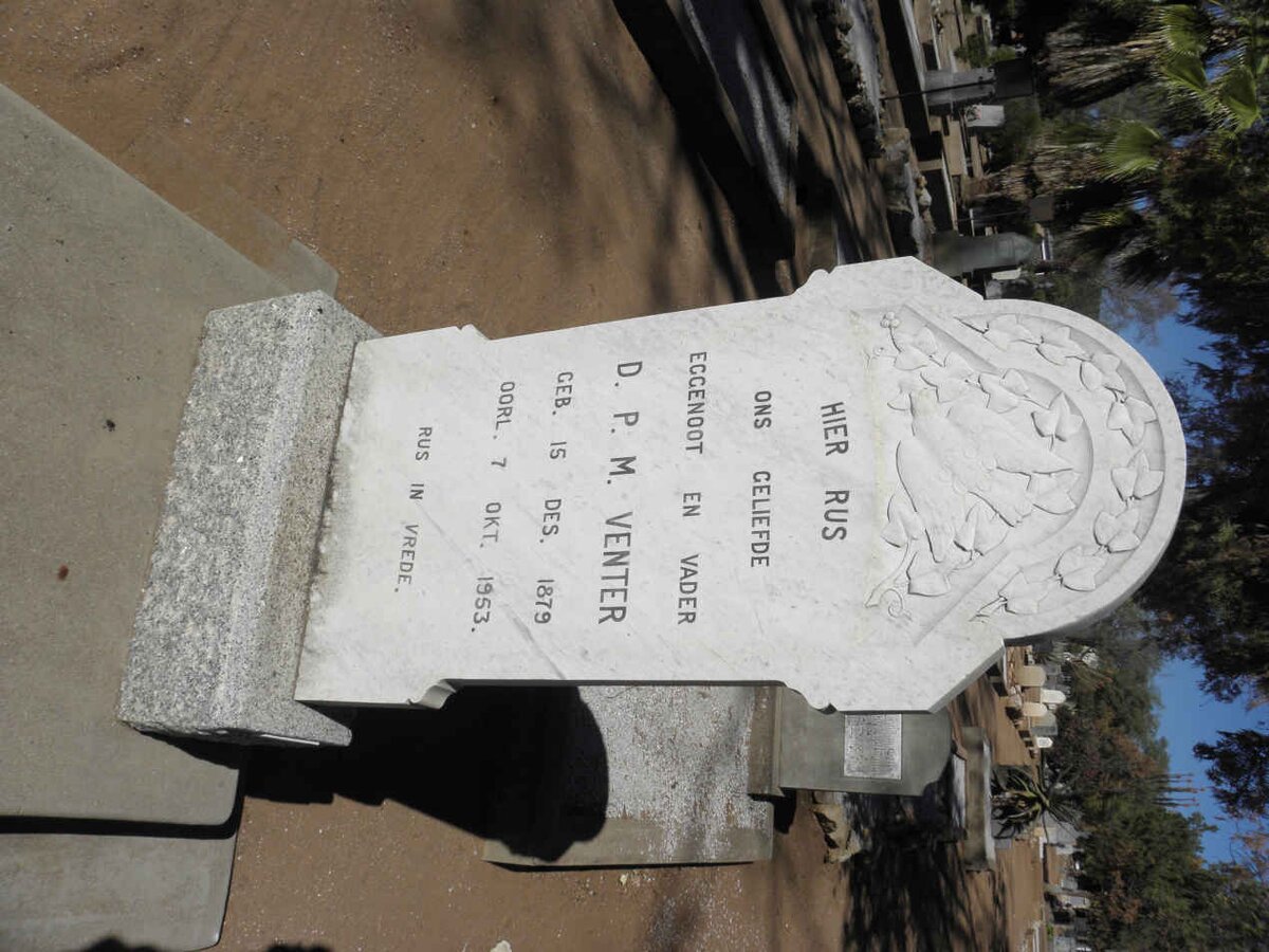 VENTER D.P.M. 1879-1953