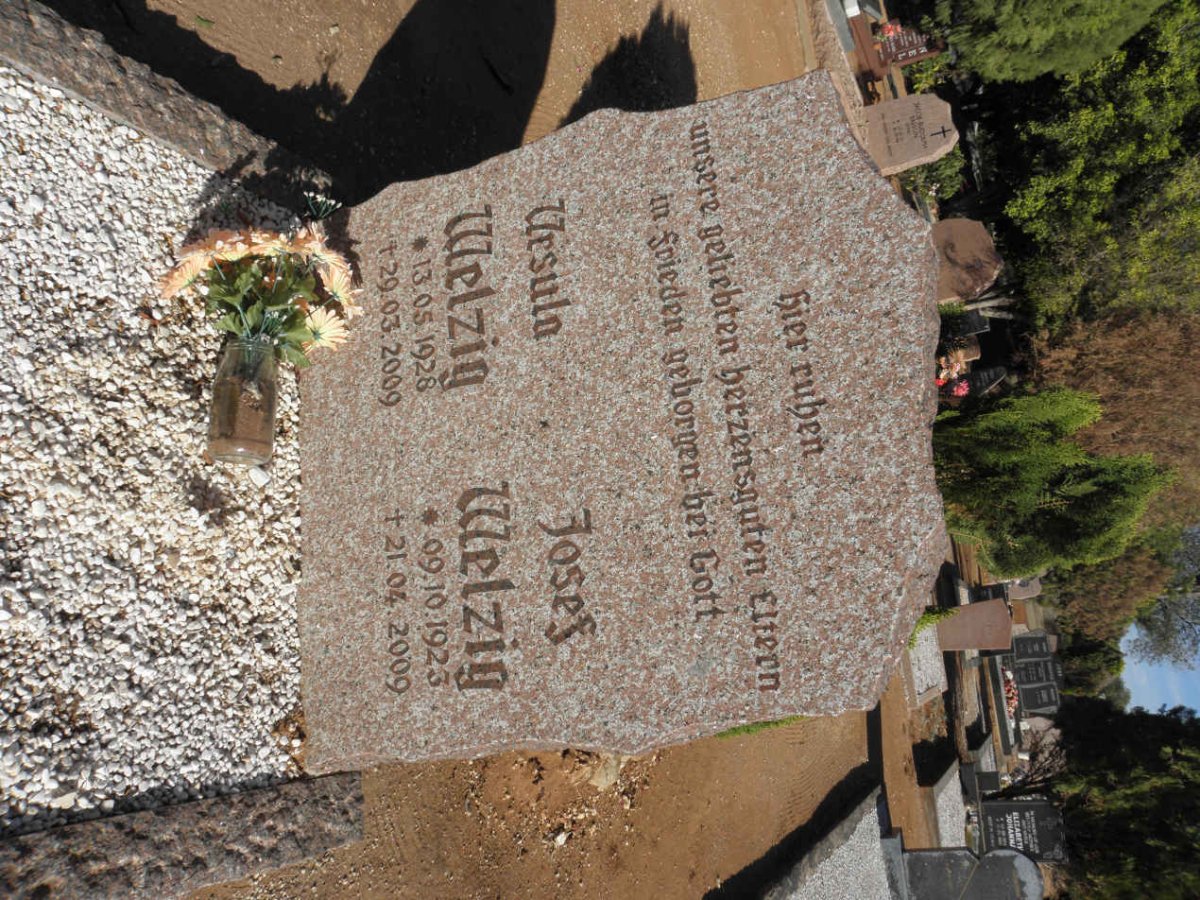 WELZIG Josef 1923-2009 &amp; Ursula 1928-2009