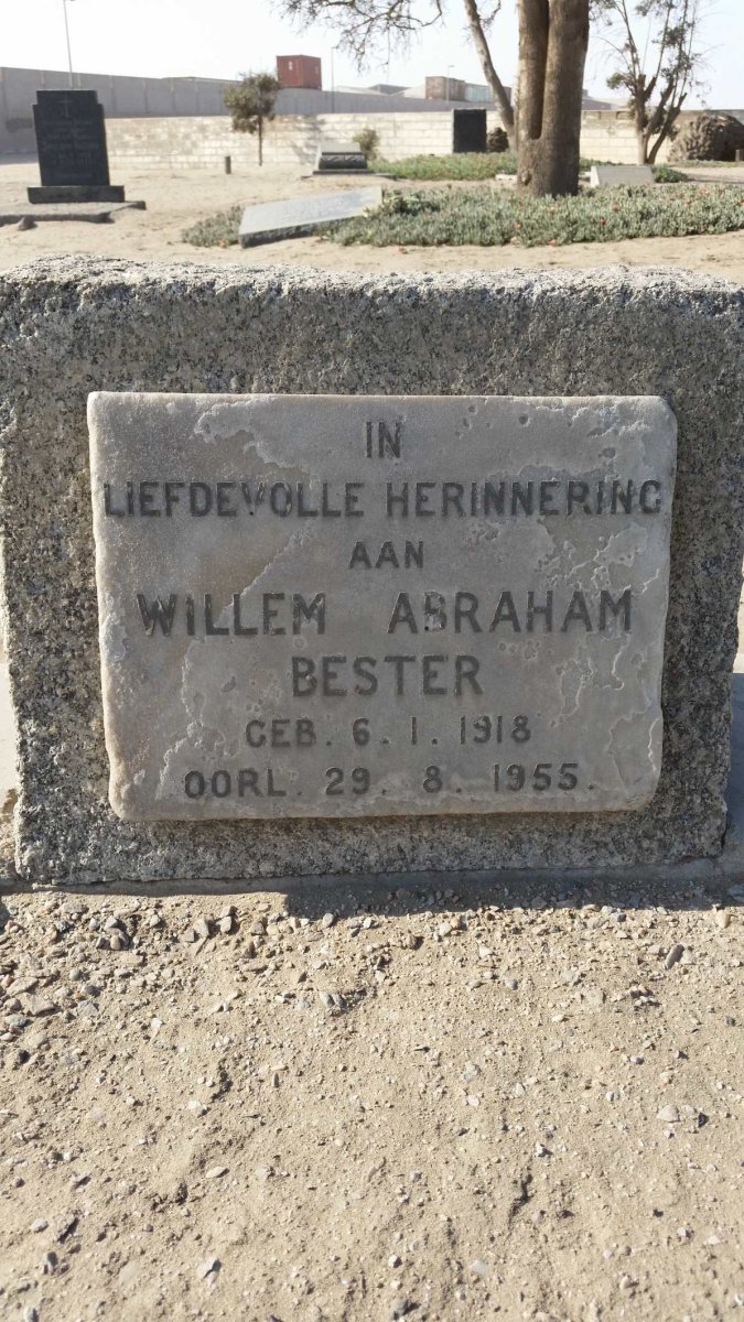 BESTER Willem Abraham 1918-1955
