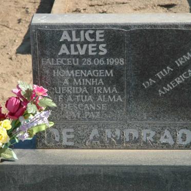 ANDRADE Alice Alves, de -1998