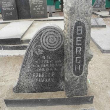 BERGH Francois Gerhardus 1930-1982