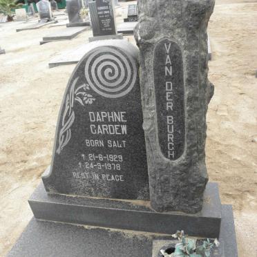 BURGH Daphne Cardew, van der nee SALT 1929-1978