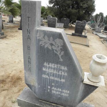 BIANCO Albertina Magdalena nee PRINSLOO 1895-1980