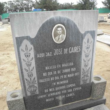 CAIRES Aqui Jaz. Jose, de 1921-1973