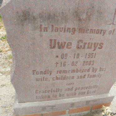 CRŰYS Uwe 1951-2003