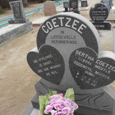 COETZEE Bertha nee MEUTER 1940-1989