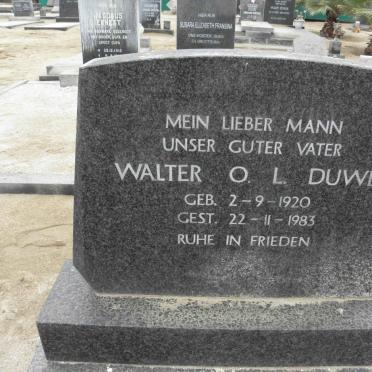 DUWE Walter O.L. 1920-1983