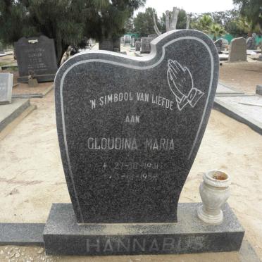HANNABUS Gloudina Maria 1931-1982