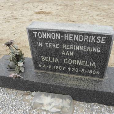 HENDRIKSE Belia Cornelia, Tonne 1907-1986