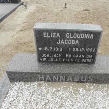 HANNABUS Eliza Gloudina Jacoba 1913-1982