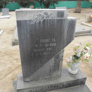 HENTZE Peter Martin 1924-1977