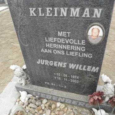 KLEINMAN Jurgens Willem 1974-2002