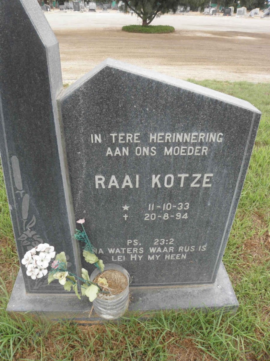KOTZE Raai 1933-1994