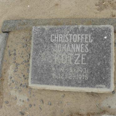 KOTZE Christoffel Johannes 1931-1975